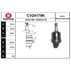 Acquista Kit giunti semiasse da EAI CV24179K a buon mercato per soli 91,49 €