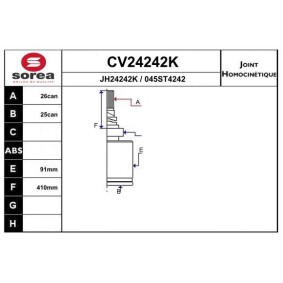 Acquista Kit giunti semiasse da EAI CV24242K a buon mercato per soli 112,96 €