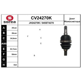 Gelenksatz, Antriebswelle CV24270K von EAI günstig für 111,11 € online kaufen