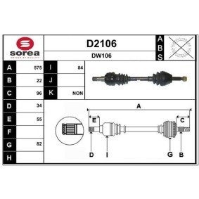 Comprar Árbol de transmisión de SNRA D2106 a bajo precio de 200,76 €