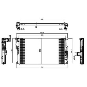 Kühler, Motorkühlung 735451