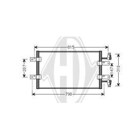 Klimakondensator DCC1360 für OPEL