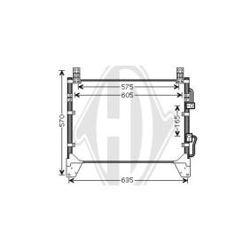 Klimakondensator DCC1507 für SSANGYONG