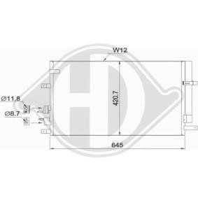 Klimakondensator DCC1545 für ALFA ROMEO