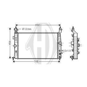 Klimakondensator DCC1549 für ALFA ROMEO