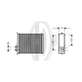 Acquista Scambiatore calore per riscaldamento abitacolo da DIEDERICHS DCM1260 a buon mercato per soli 50,51 €