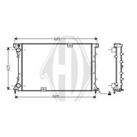 Achetez des Radiateur du moteur DIEDERICHS DCM2927 à prix pour 147,85 €