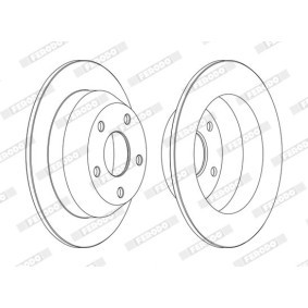 Bremsscheibe DDF1553C von FERODO günstig für 42,04 € online kaufen