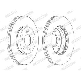 Bremsscheibe DDF1557C von FERODO günstig für 46,17 € online kaufen