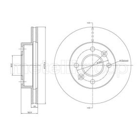 Bremsscheibe DF1001 für DACIA