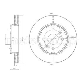 Achetez des Disque de frein TRUSTING DF1163 à prix pour 46,55 €