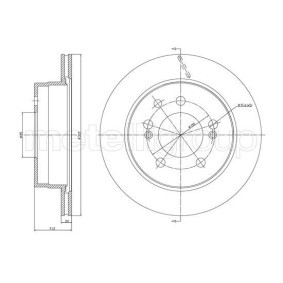Bremsscheibe DF1435 für SSANGYONG