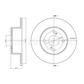 Bremsscheibe DF422 für MONDEO II Stufenheck (BFP) für 28,12 CHF