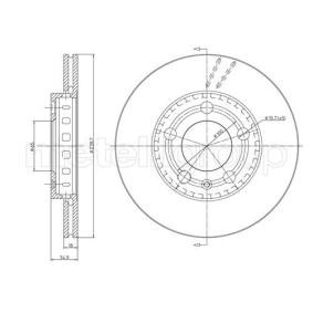Bremsscheibe DF553 für SKODA