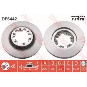 Bremsscheibe DF6442 für RENAULT TRUCKS