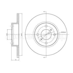 Bremsscheibe DF659 für VAUXHALL