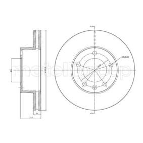 Bremsscheibe DF736 für VAUXHALL