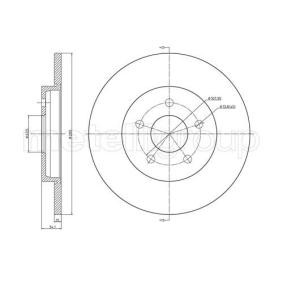 Bremsscheibe DF748 für FORD