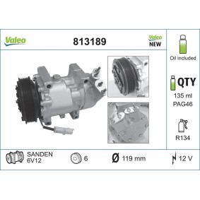 Klimakompressor 813189 von VALEO günstig für 228,19 € online kaufen