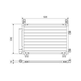 Klimakondensator 814223 für DAIHATSU