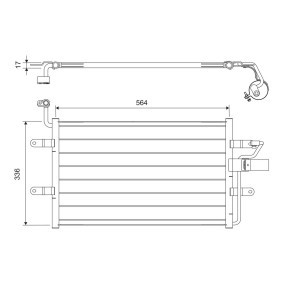 Klimakondensator 817245 für SEAT
