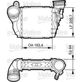 Köp Intercooler av VALEO 817557 till det låga priset 1233,89 kr