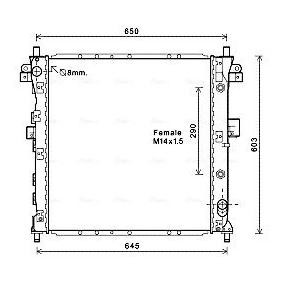 Kühler, Motorkühlung DWA2105 für ACTYON II für 310,41 CHF