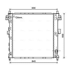 Kühler, Motorkühlung DWA2123 für ACTYON II für 640,66 CHF
