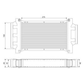 Kjøp Intercooler av VALEO 818713 til den lave prisen 2634,91 NOK