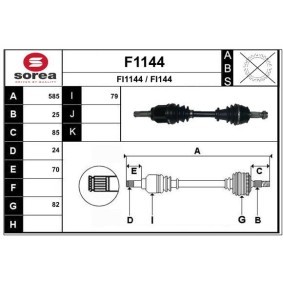 Acquista Semiasse da SNRA F1144 a buon mercato per soli 200,79 €