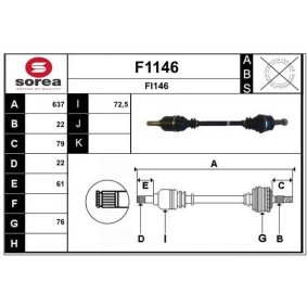 Acquista Semiasse da SNRA F1146 a buon mercato per soli 143,85 €