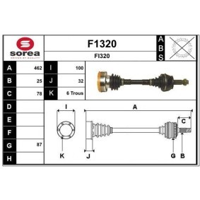 Comprar Árbol de transmisión de SNRA F1320 a bajo precio de 125,02 €