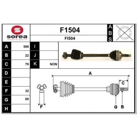 Acquista Semiasse da SNRA F1504 a buon mercato per soli 142,25 €