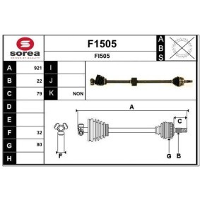 Acquista Semiasse da SNRA F1505 a buon mercato per soli 142,25 €