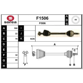 Acquista Semiasse da SNRA F1506 a buon mercato per soli 151,92 €