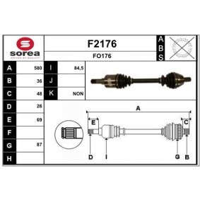 Acquista Semiasse da SNRA F2176 a buon mercato per soli 213,16 €
