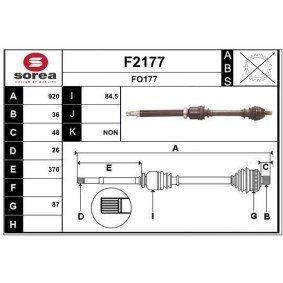 Acquista Semiasse da SNRA F2177 a buon mercato per soli 213,16 €