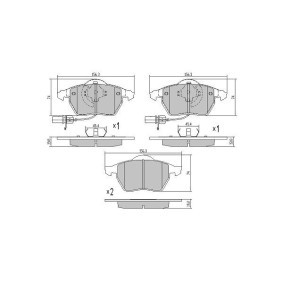 Bremsbeläge FBP-0876-01 für SKODA