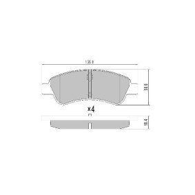 Bremsbeläge FBP-1212 für DS