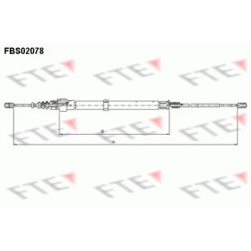 Acquista Cavo freno a mano da FTE FBS02078 a buon mercato per soli 11,68 €