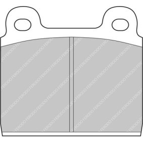 Acquista Kit pastiglie freni da FERODO RACING FCP11R a buon mercato per soli 157,80 €