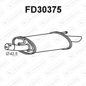 Endschalldämpfer FD30375 für MAZDA