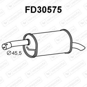 Endschalldämpfer FD30575 für MAZDA