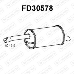 Endschalldämpfer FD30578 für MAZDA