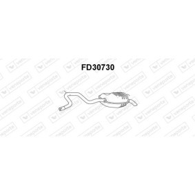 Endschalldämpfer FD30823 für FORD