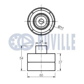 Umlenk- / Führungsrolle, Keilrippenriemen für VAUXHALL von RUVILLE