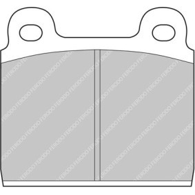 Acquista Kit pastiglie freni da FERODO RACING FDS11 a buon mercato per soli 107,05 €