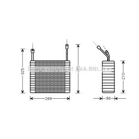Verdampfer, Klimaanlage FDV358