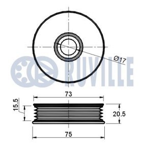 Comprar Brazo tensor, correa dentada de RUVILLE 55605 a bajo precio de 25,20 €