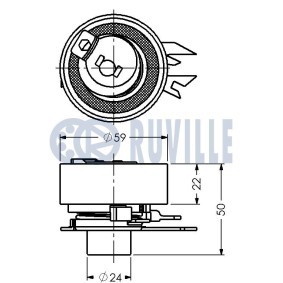 Compre Rolo tensor, correia dentada de RUVILLE online para Strada Pick-up (278_) a preços moderados